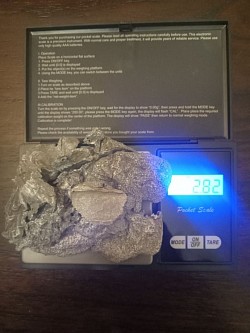 2.8 Oz very rare raw 99% platinum earth continents.  https://www.ebay.com/itm/305896197780