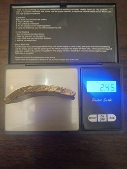 2.45 oz rare gold crystal 99.9% pure!  https://www.ebay.com/itm/305899345314